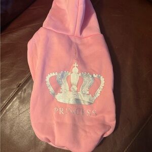 Chic Pink Princess Dog Hoodie